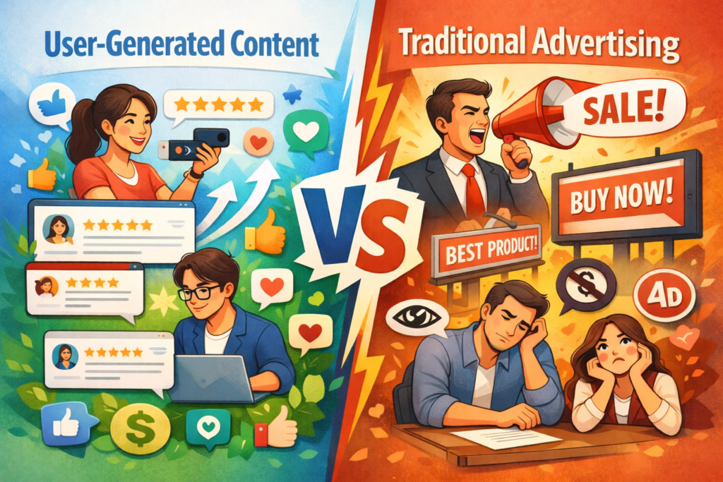 UGC vs traditional advertising showdown